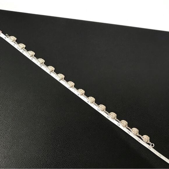 Vintage Danecraft 925 Sterling Silver Double Leaf Necklace 15.5" - Picture 14 of 16